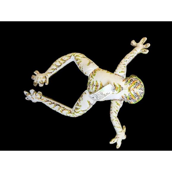 Russ Berrie & co frog plush spotted green brown realistic 9" stuffed animal toy - Picture 2 of 7